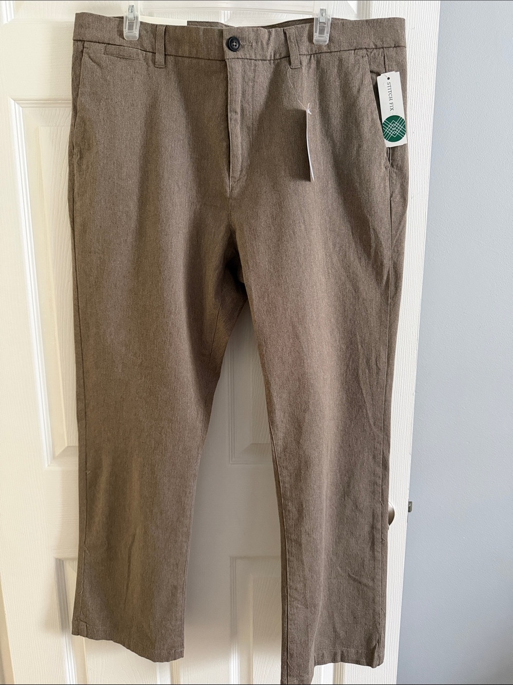 Hawker Rye Men's Brown Classic Straight Chino Pants